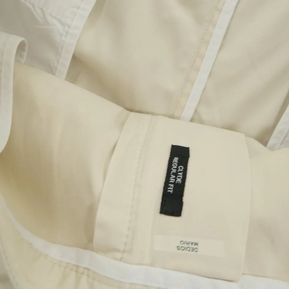 Hugo Boss Shorts Mens 38 Beige Flat Front Chinos Mid Rise Logo Casual